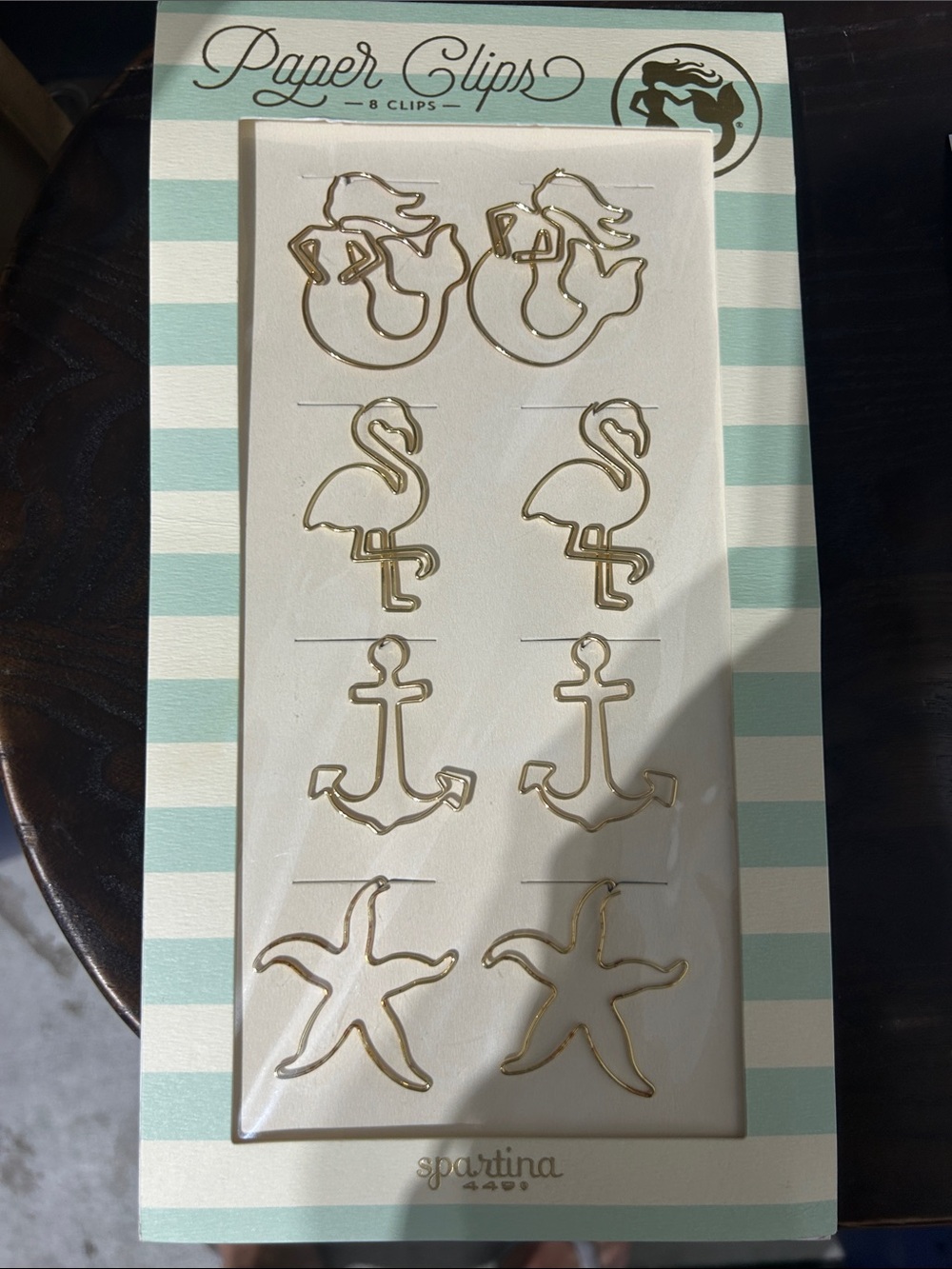Spartina 449 Gold Nautical Paper Clips Set